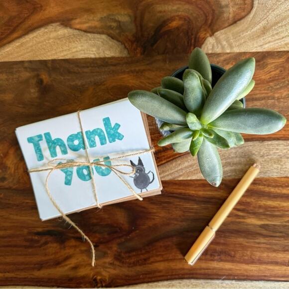 Thank You Cards Greeting Cards Blank Notes Gift for Cat Lover Friendship… - Picture 2 of 4